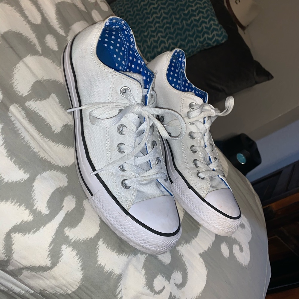 White Converse WORN ONCE
